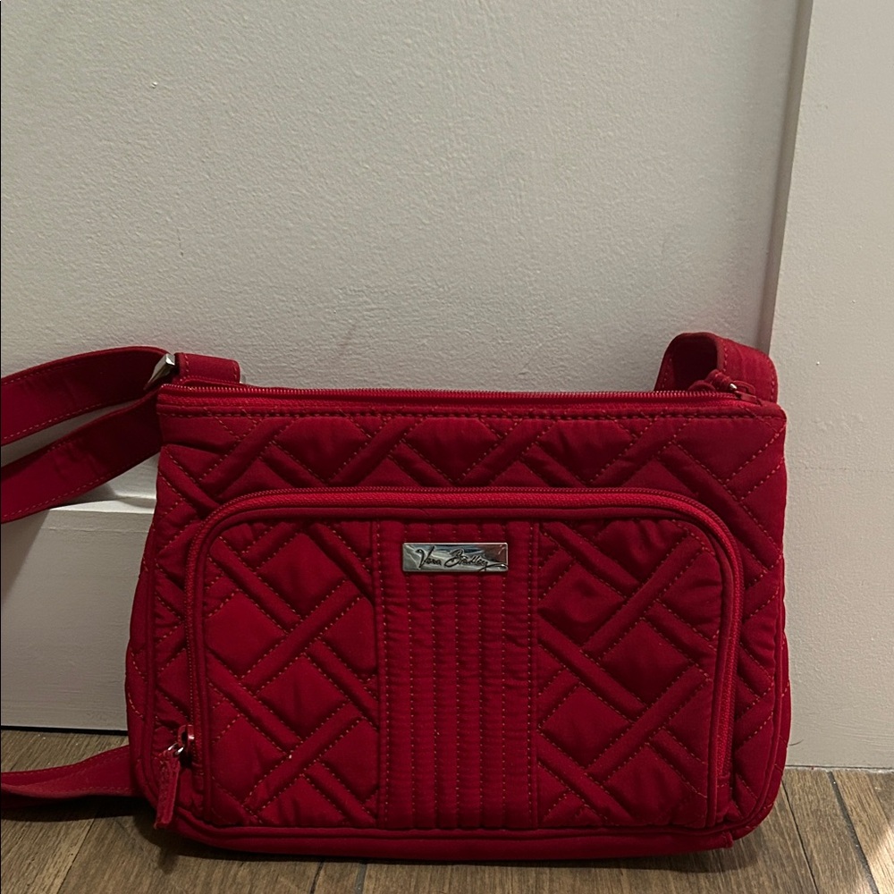 Vera Bradley Cherry Red Quilted Crossbody Bag